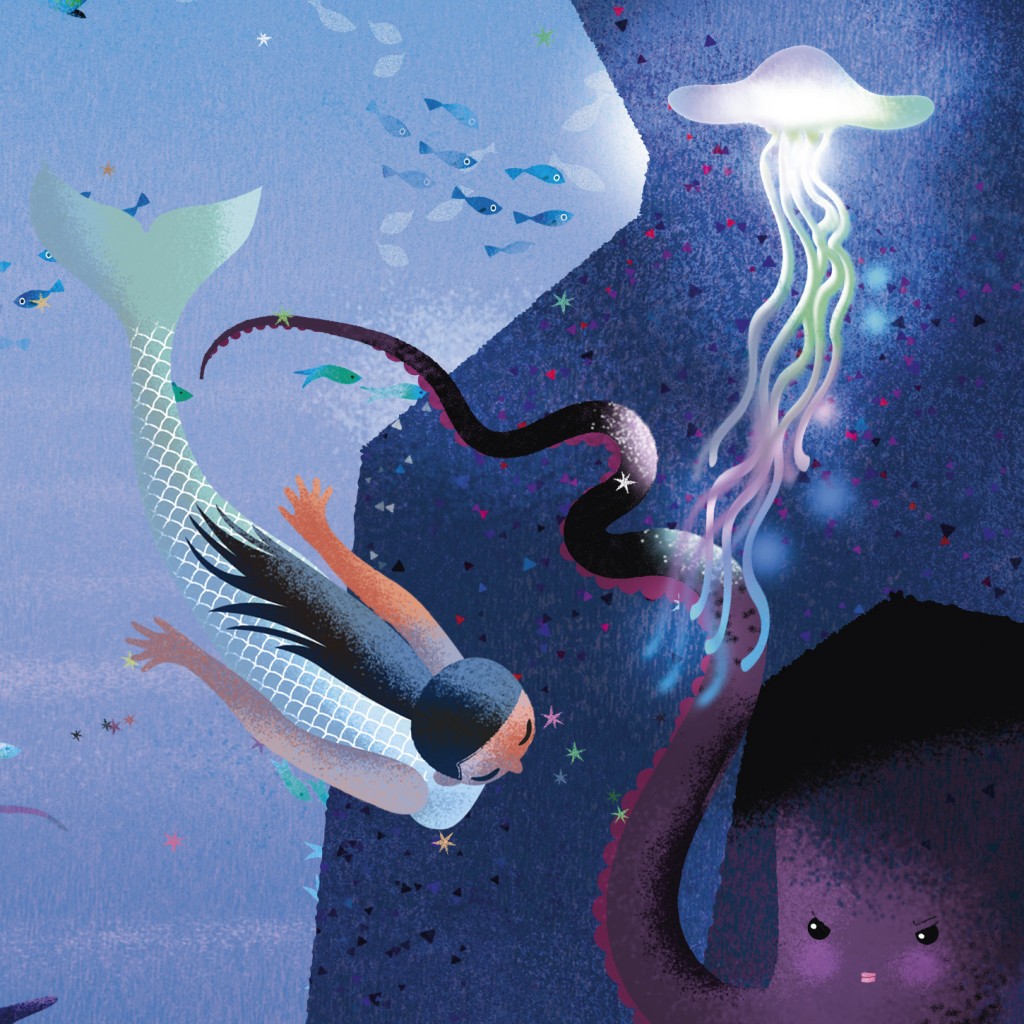 Mermaid Sticker Book Octopus