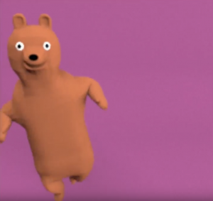 Animated bear dancing