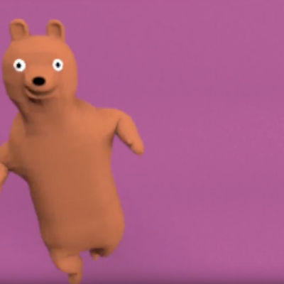 Animated bear dancing